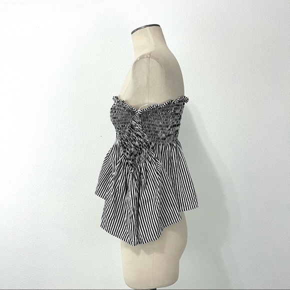 Faithfull the Brand- Black & White Cooper Off Shoulder Top Size 6. - Picture 3 of 6